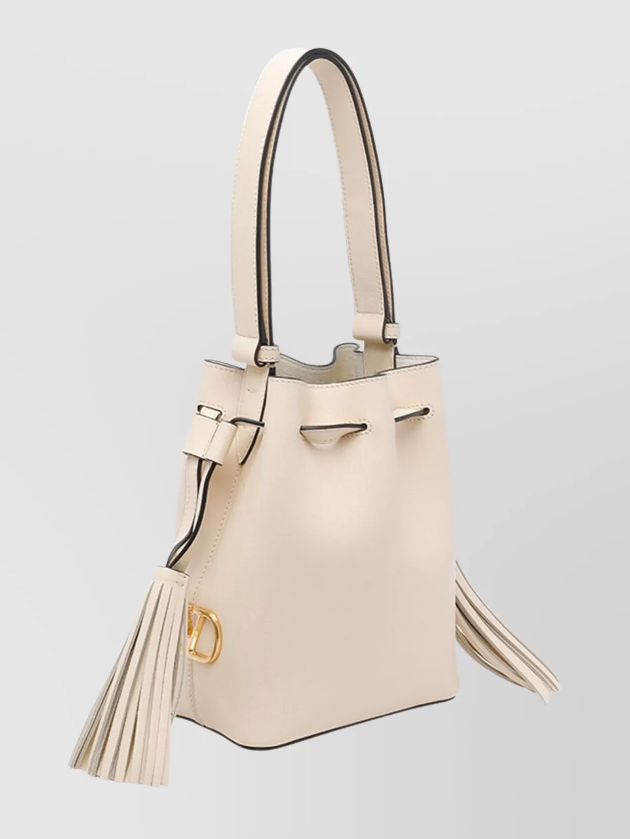 Valentino Small Drawstring Bucket Bag And Tassels