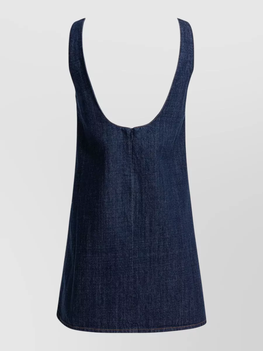 Ami Paris A Line Dresses Sleeveless Scoop Neckline