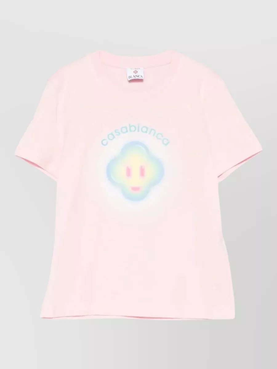 Casablanca organic cotton logo short-sleeve t-shirt
