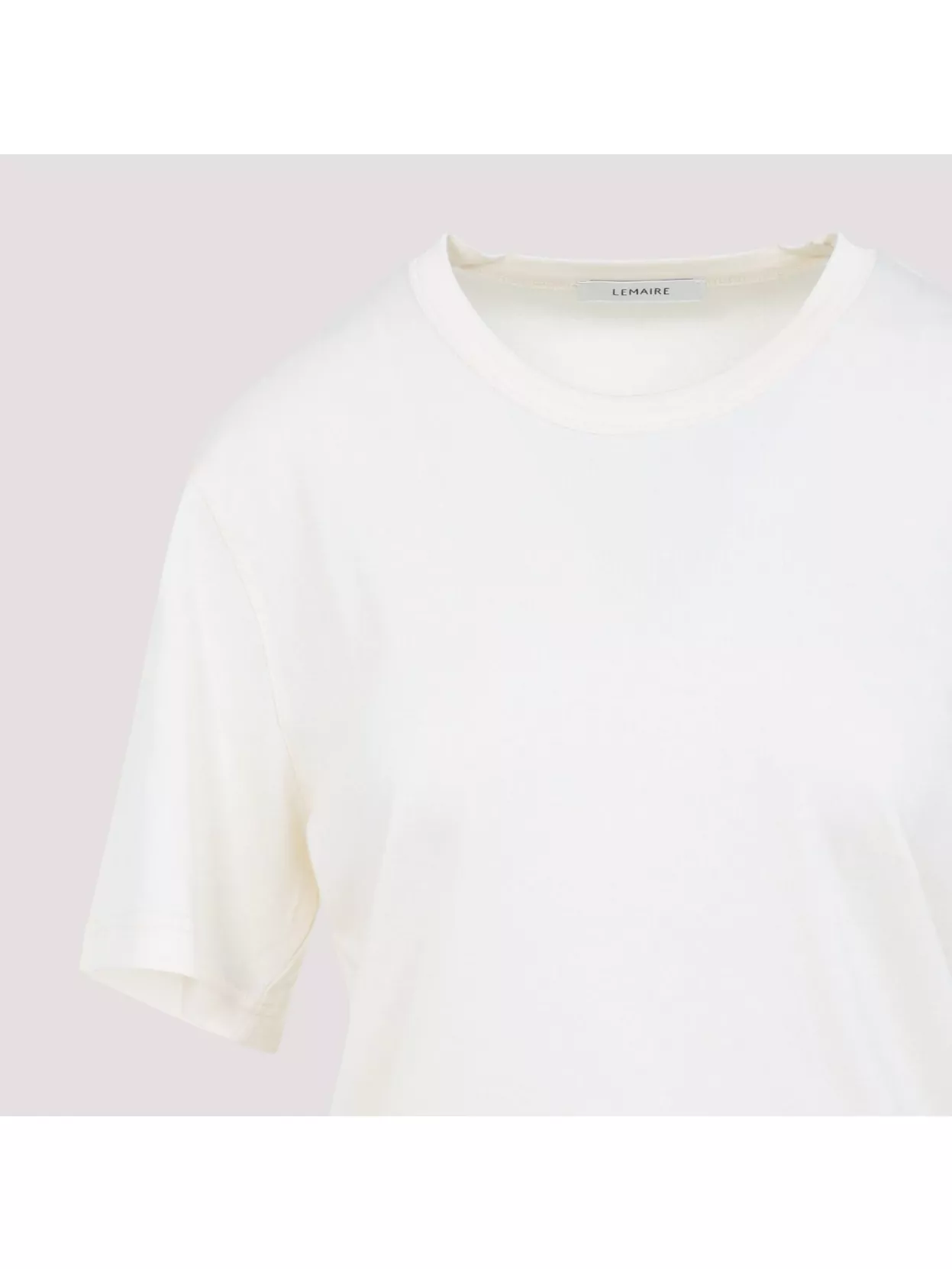 Lemaire Relaxed Fit Ribbed Cotton T-Shirt