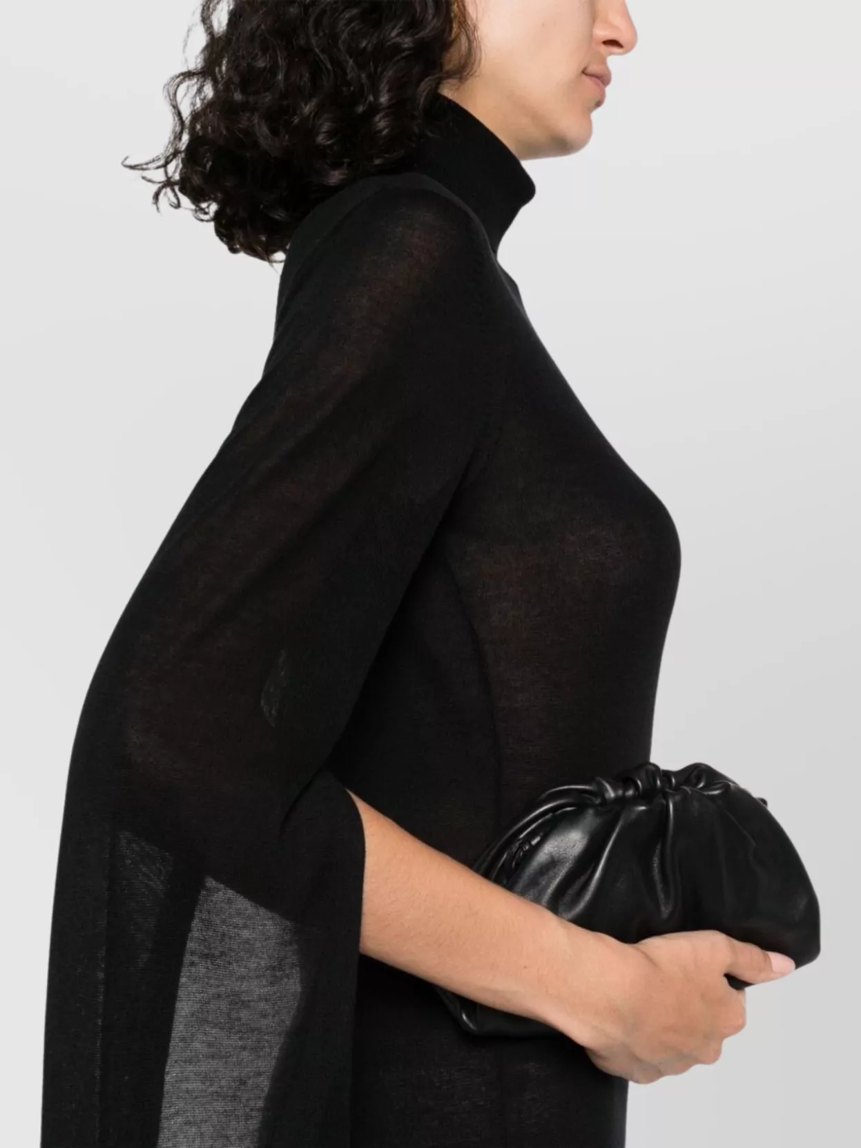 Totême Knitted Long Dress Roll Neck