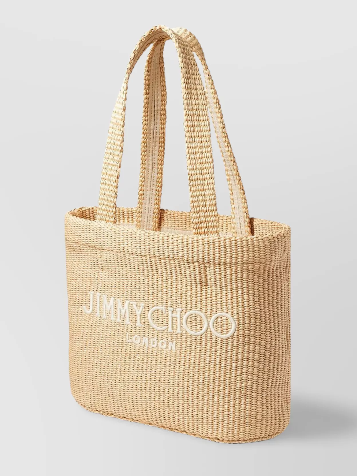 Jimmy Choo Woven Texture Tote Bag East-West