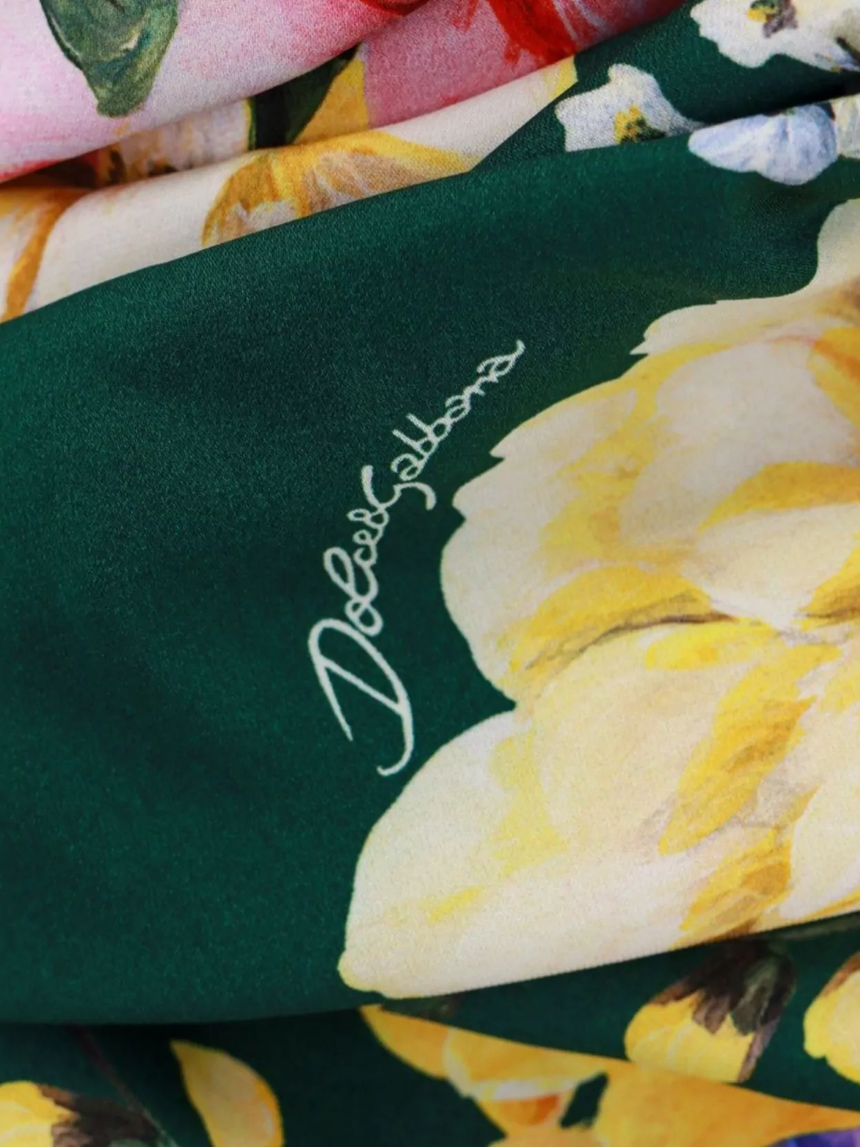 Dolce&Gabbana Stretch Silk Dress Floral Print