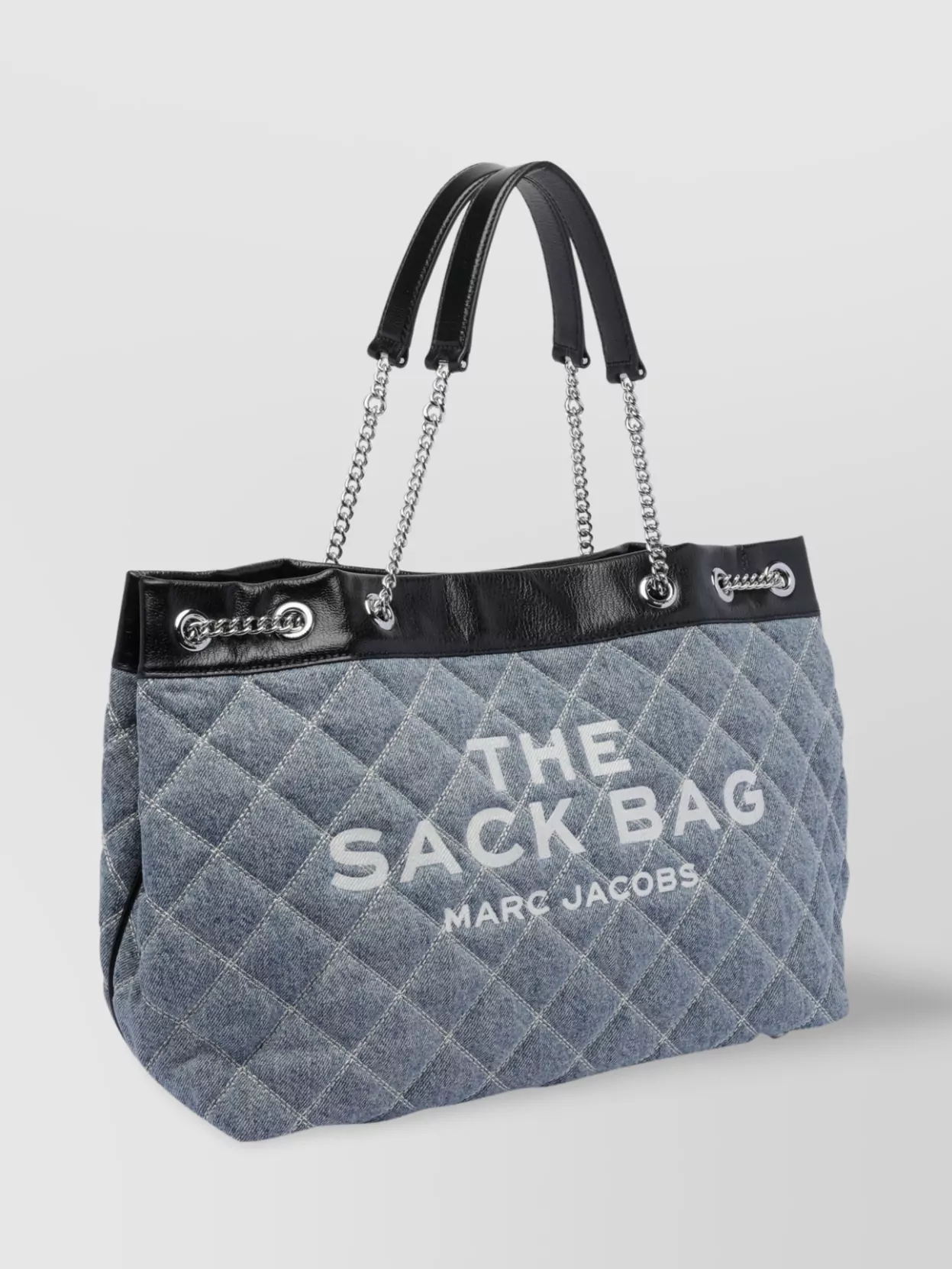 Marc Jacobs Denim Quilted Chain Shoulder Bag