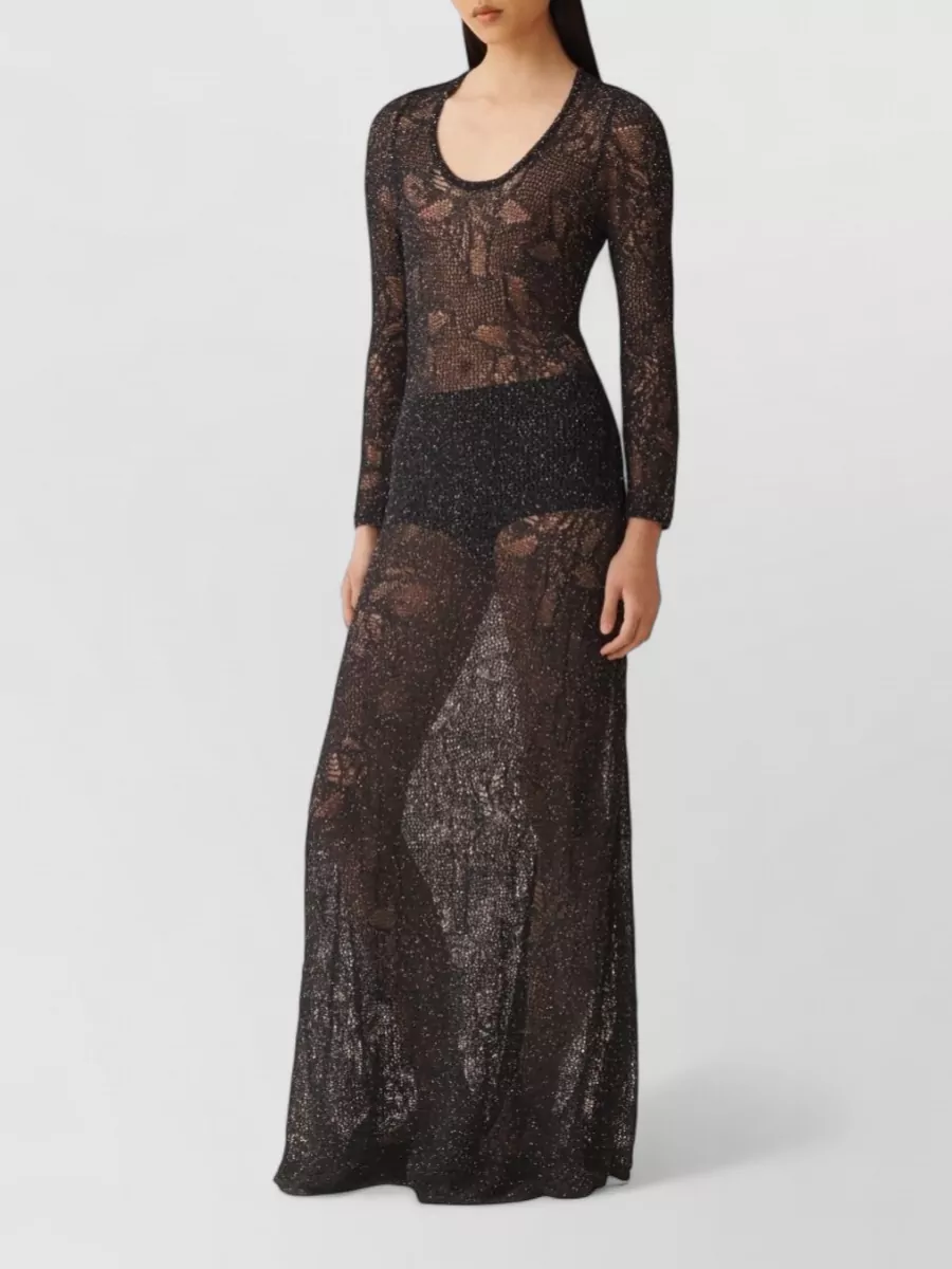 Fabiana Filippi Cotton Lace Maxi Dress