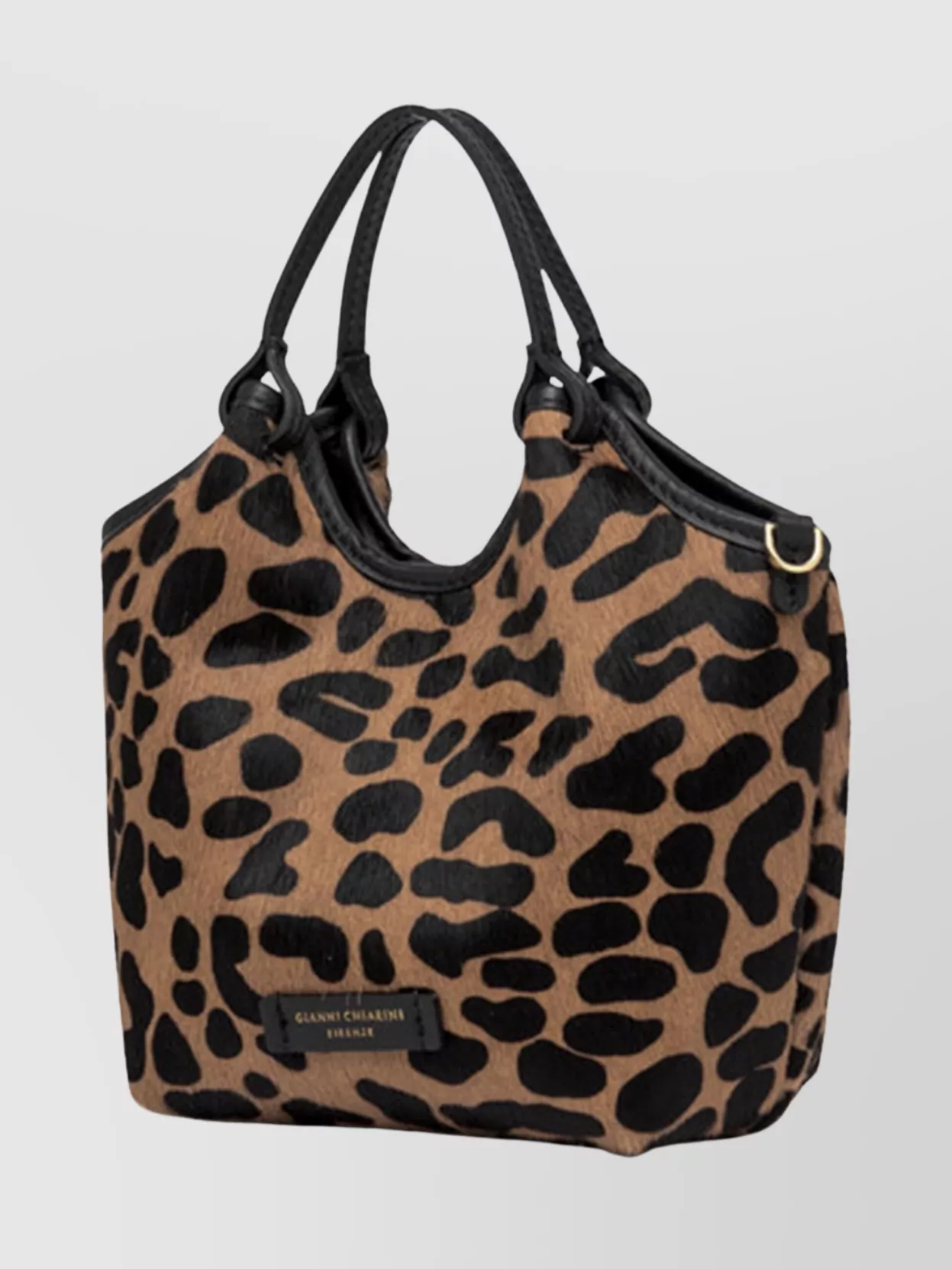 Gianni Chiarini Dua Animal Print Shoulder Bag With Handles