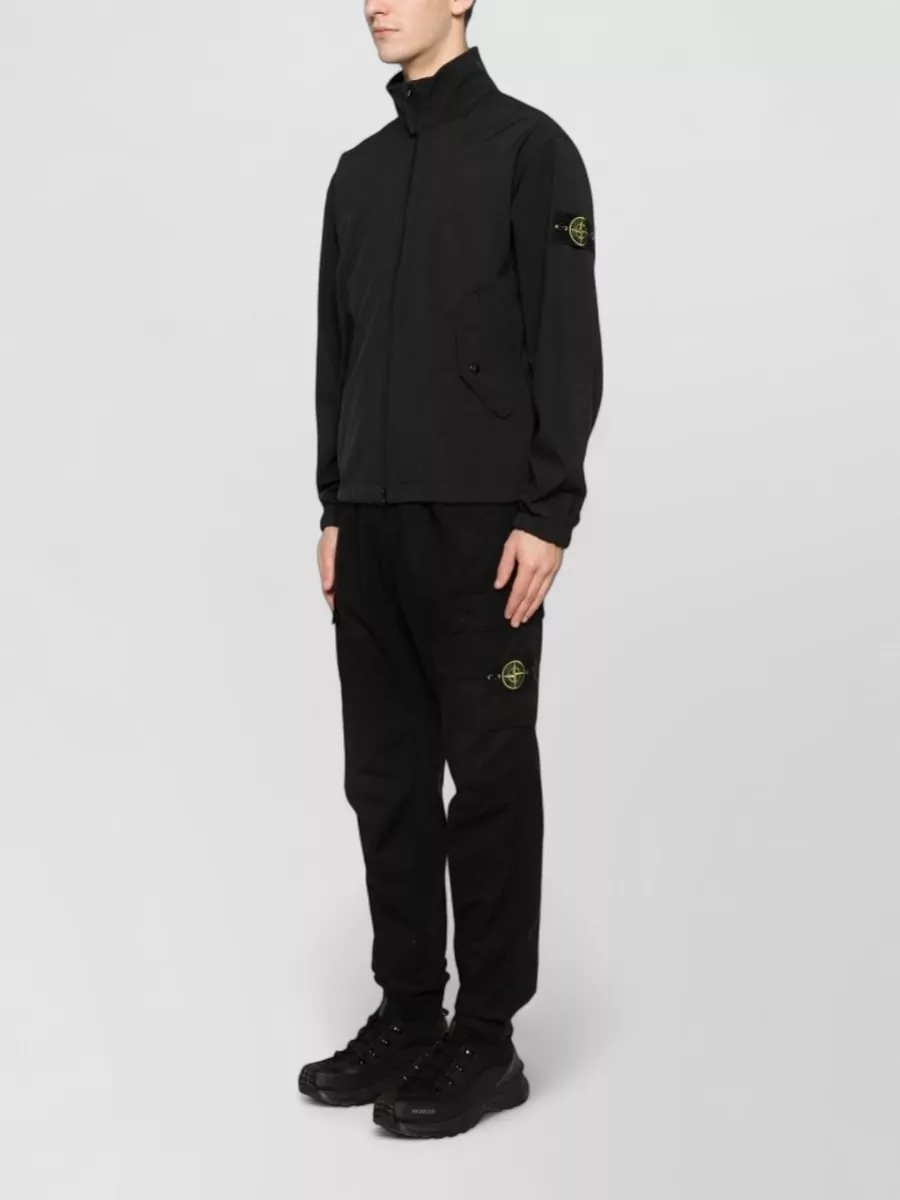 Stone Island High Collar Blazer Jacket Side Pockets