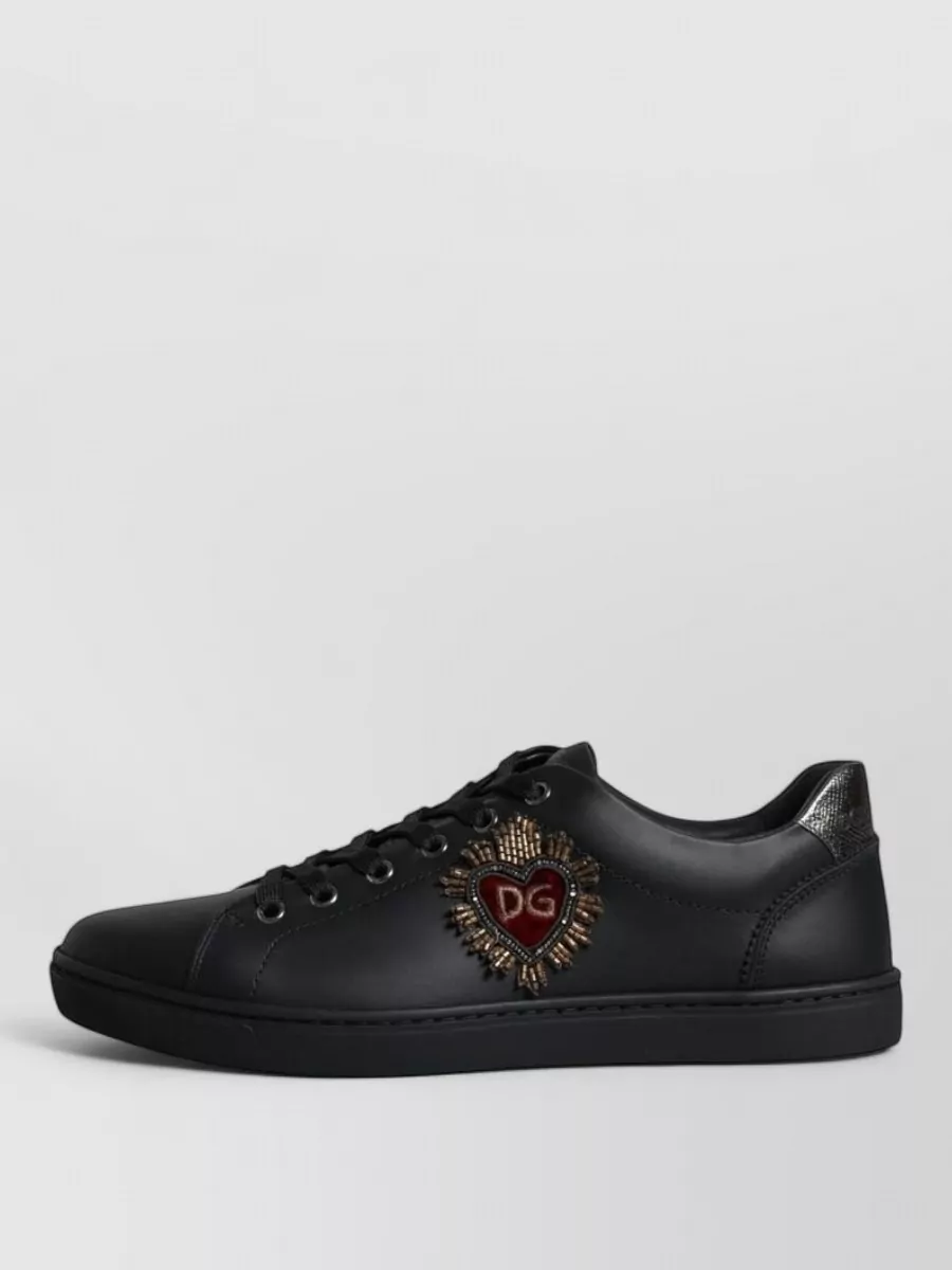 Dolce&Gabbana Leather Lace-Up Sneakers