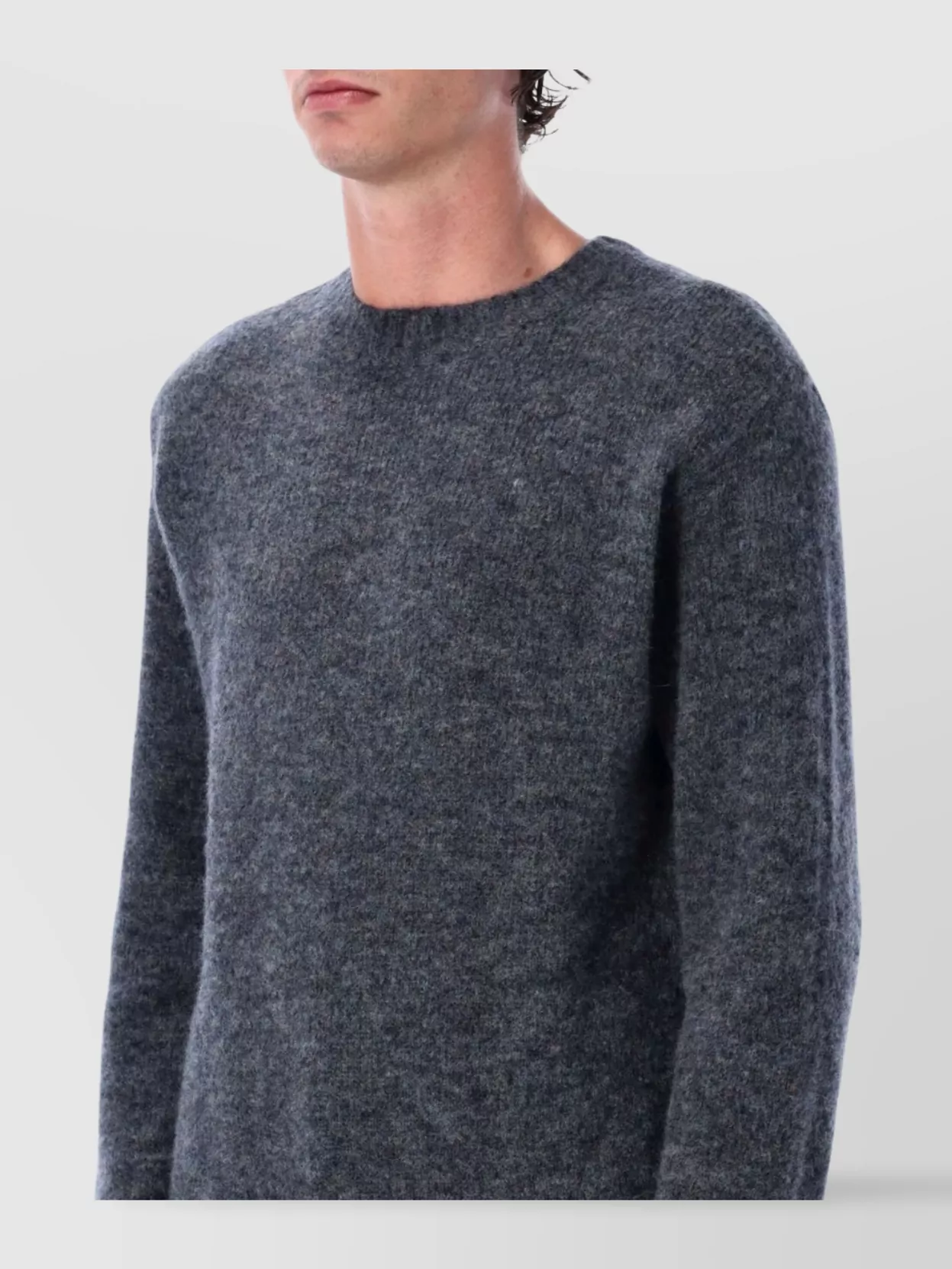 A.p.c. Soft Knit Sweater With Ribbed Cuffs And Hem