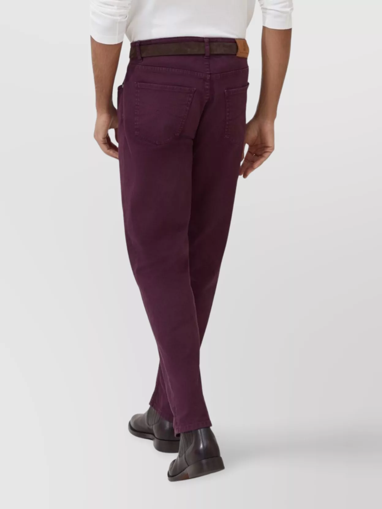 Brunello Cucinelli Cotton Trousers With Front And Back Pockets