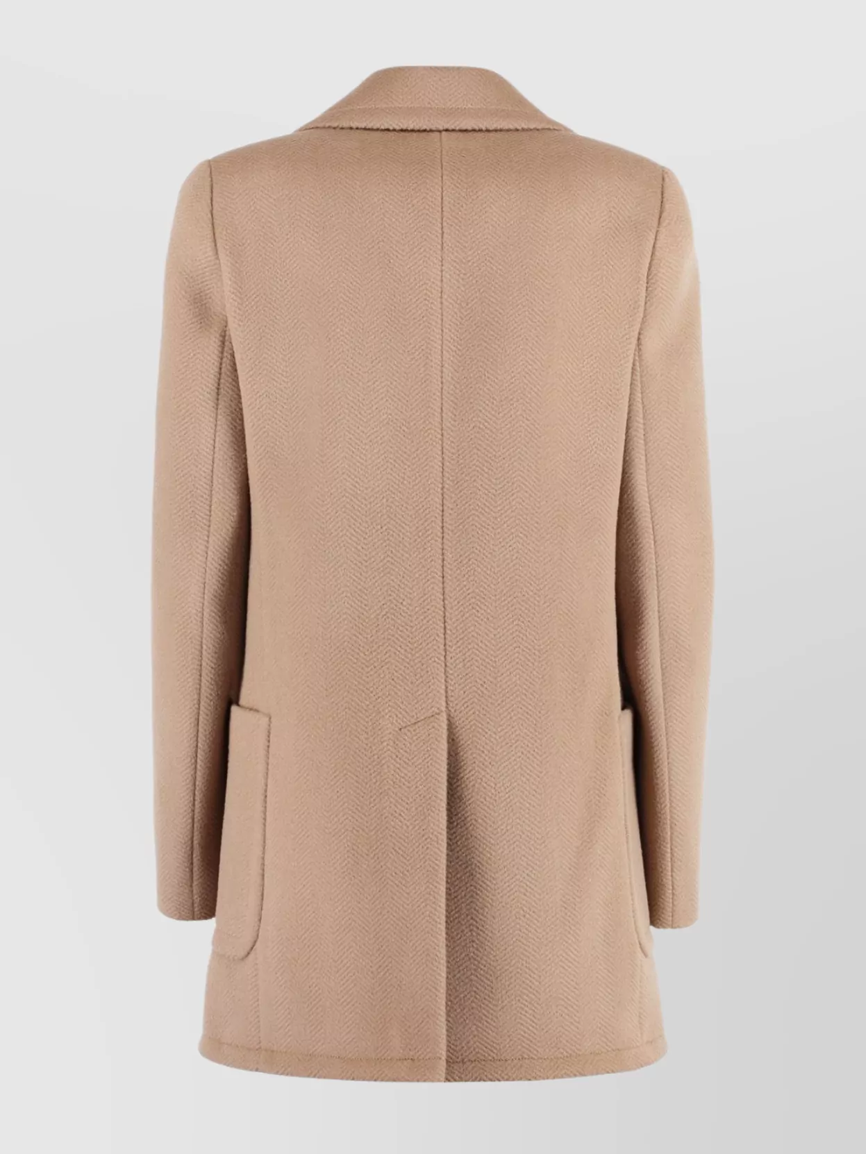 Stella Mccartney Long Length Wool Coat With Four Front Pockets