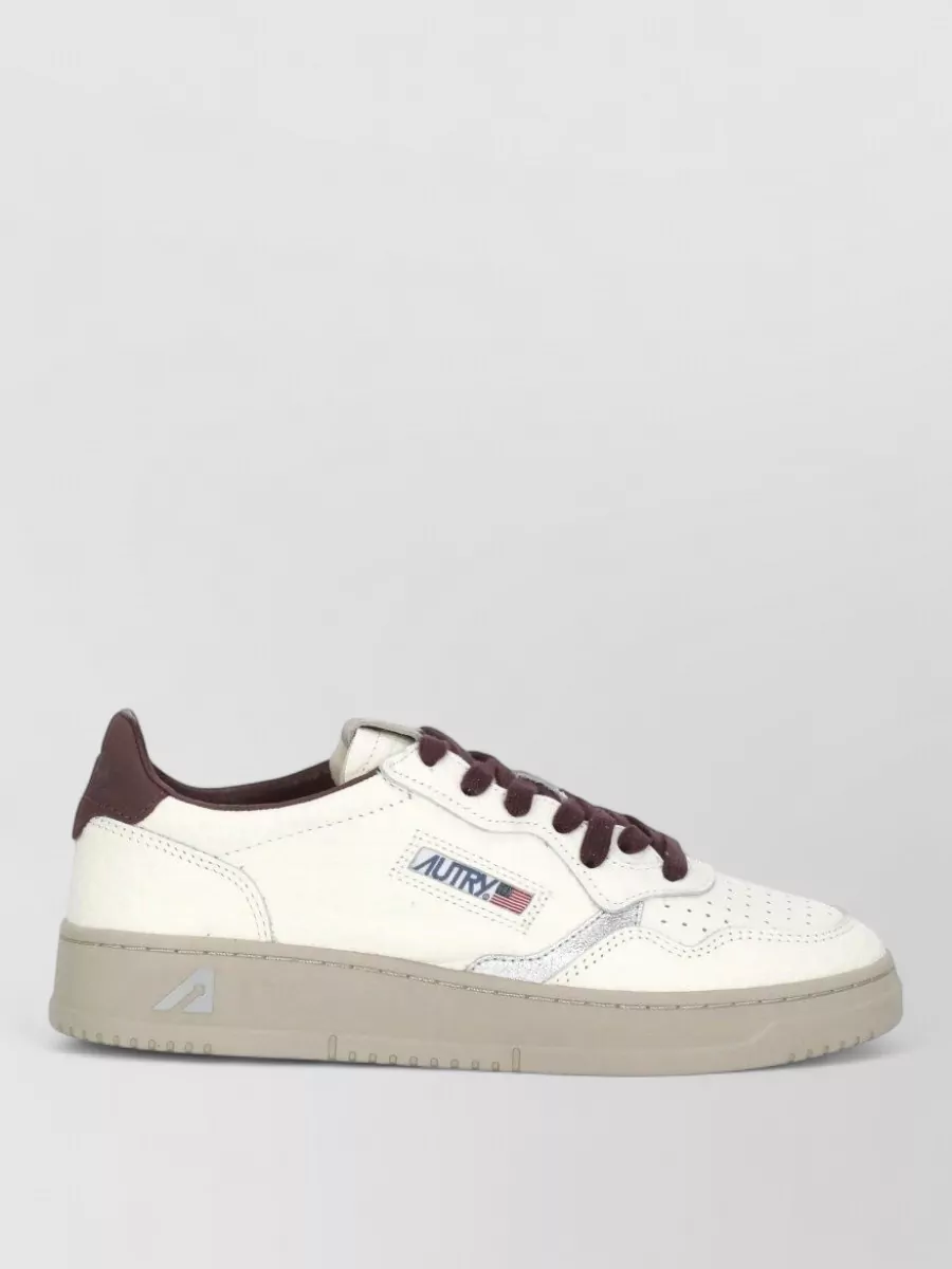 Autry Leather Low Top Lace-Up Sneakers