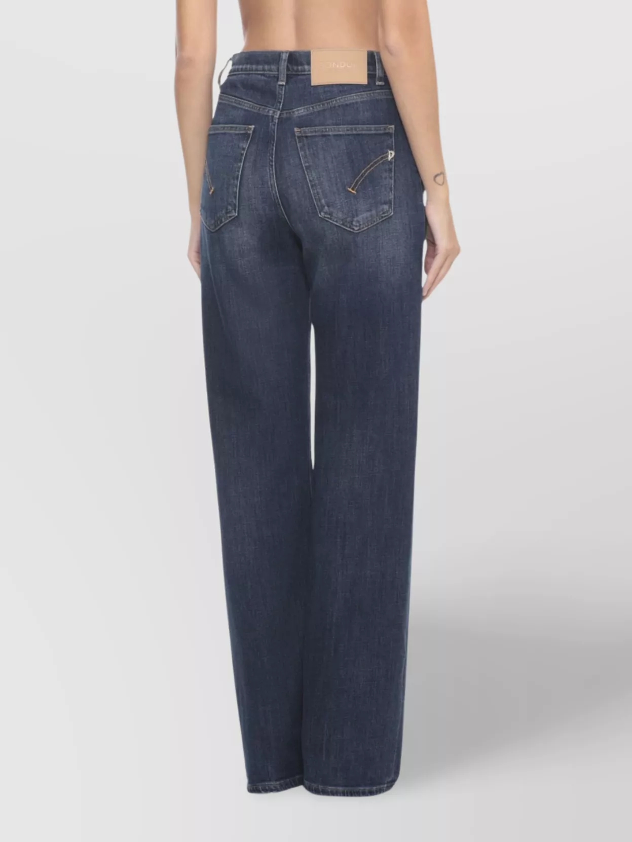 Dondup Straight Trousers With Five Pockets And Belt Loops