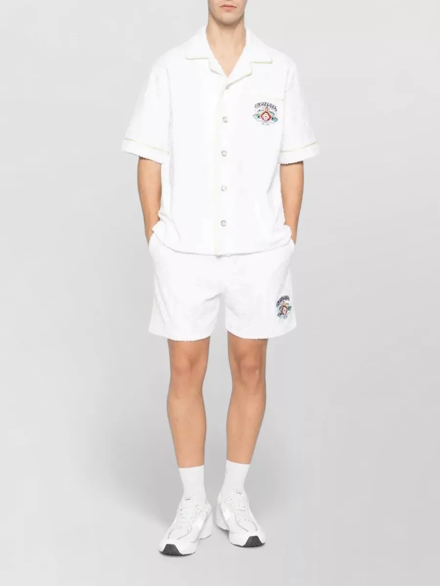 Casablanca Towelling Monogram Polo Shirt