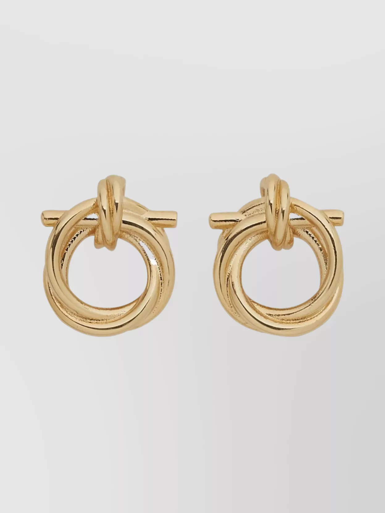 Ferragamo Circular hoop earrings polished finish