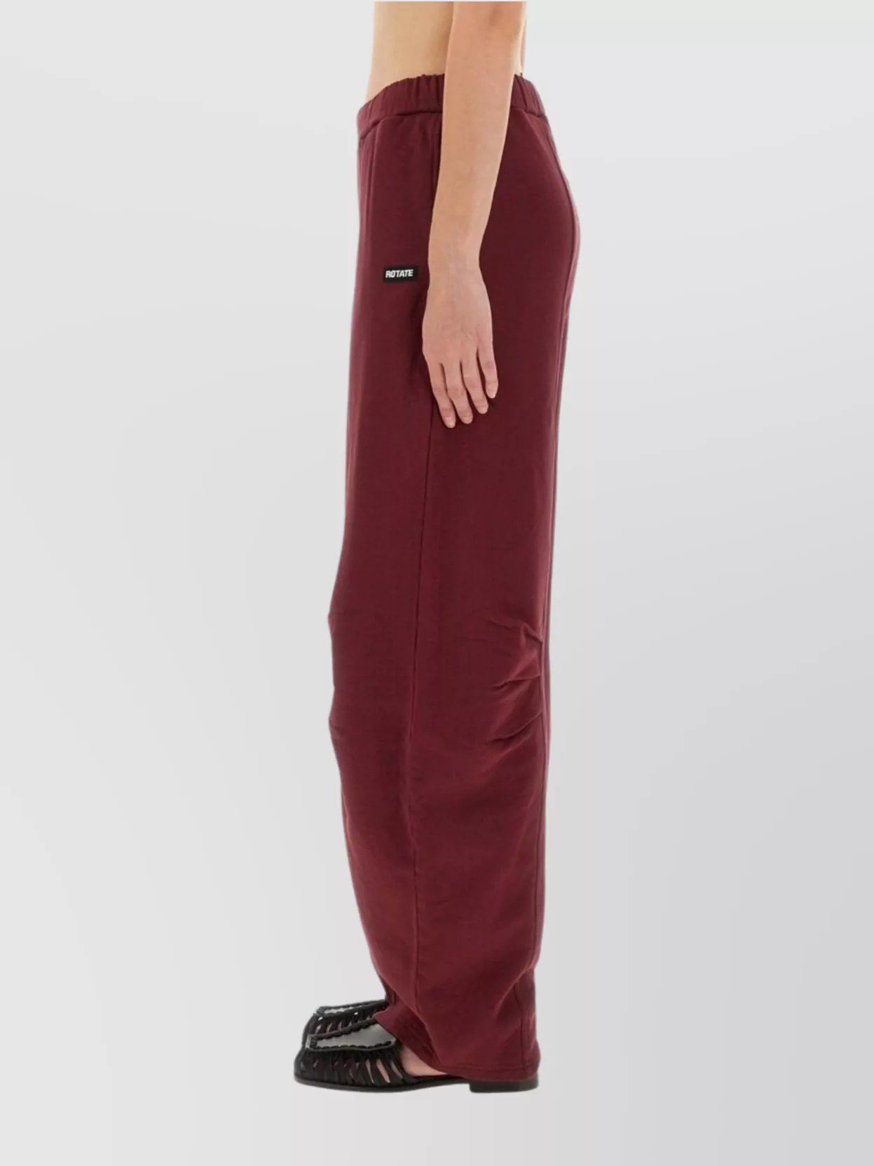 Rotate Birger Christensen Wide Leg Trousers Seam Detailing