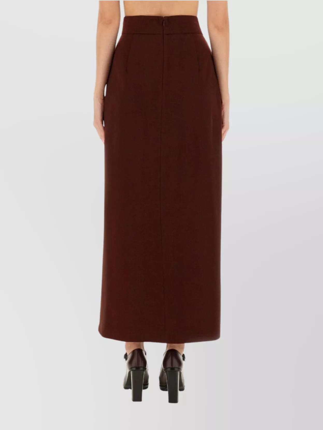 Max Mara High Waisted Pleated Maxi Skirt