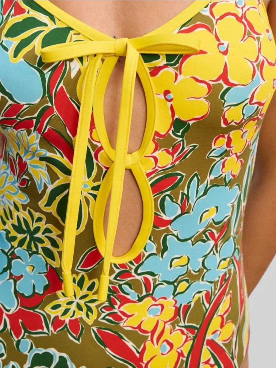 Alémais Printed Adjustable-Strap Swimsuit