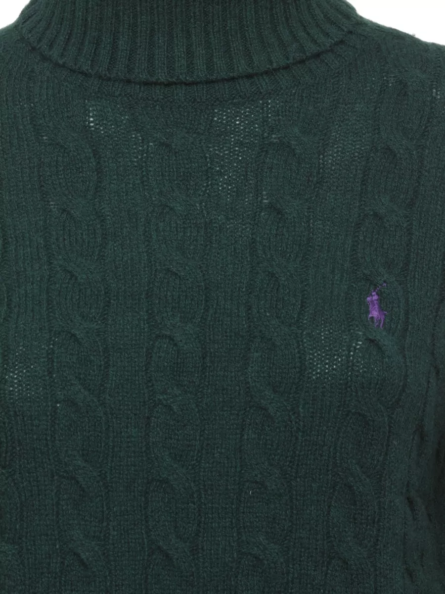 Ralph Lauren Wool Cashmere High Neck Long Sleeve Sweatshirt
