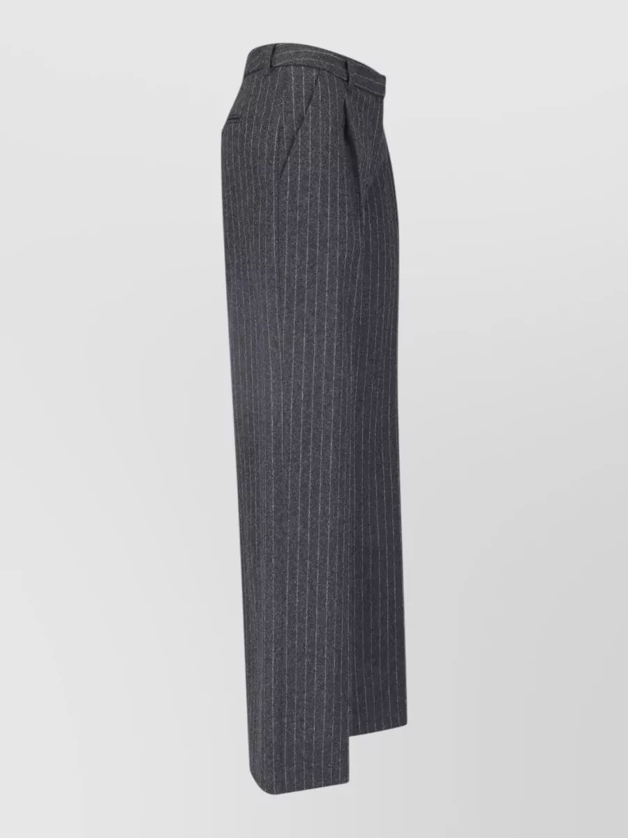 Lardini Wool Straight-Leg Suit Trousers