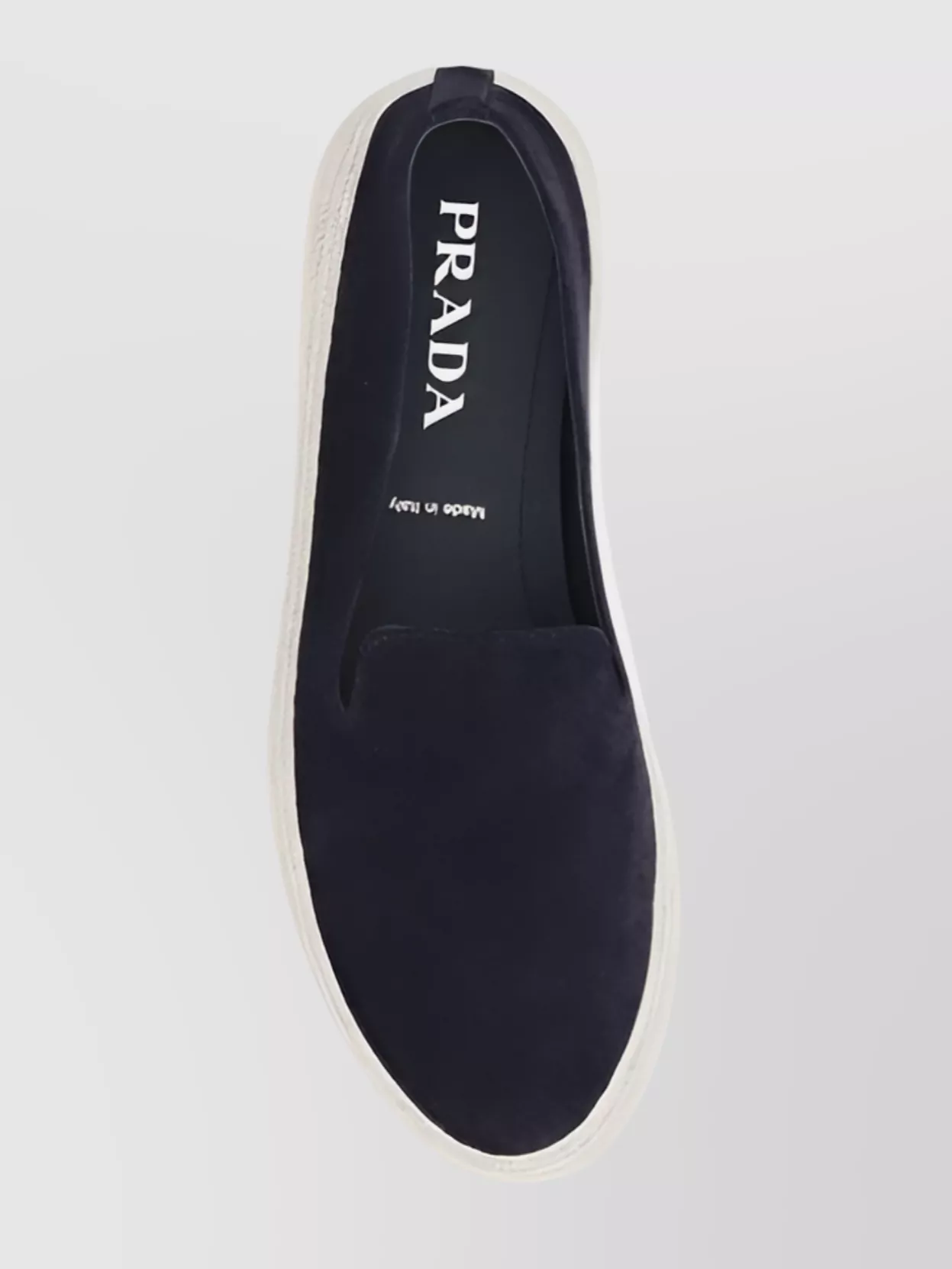 PRADA LOAFERS WITH ESPADRILLE SOLE AND RUBBER OUTSOLE