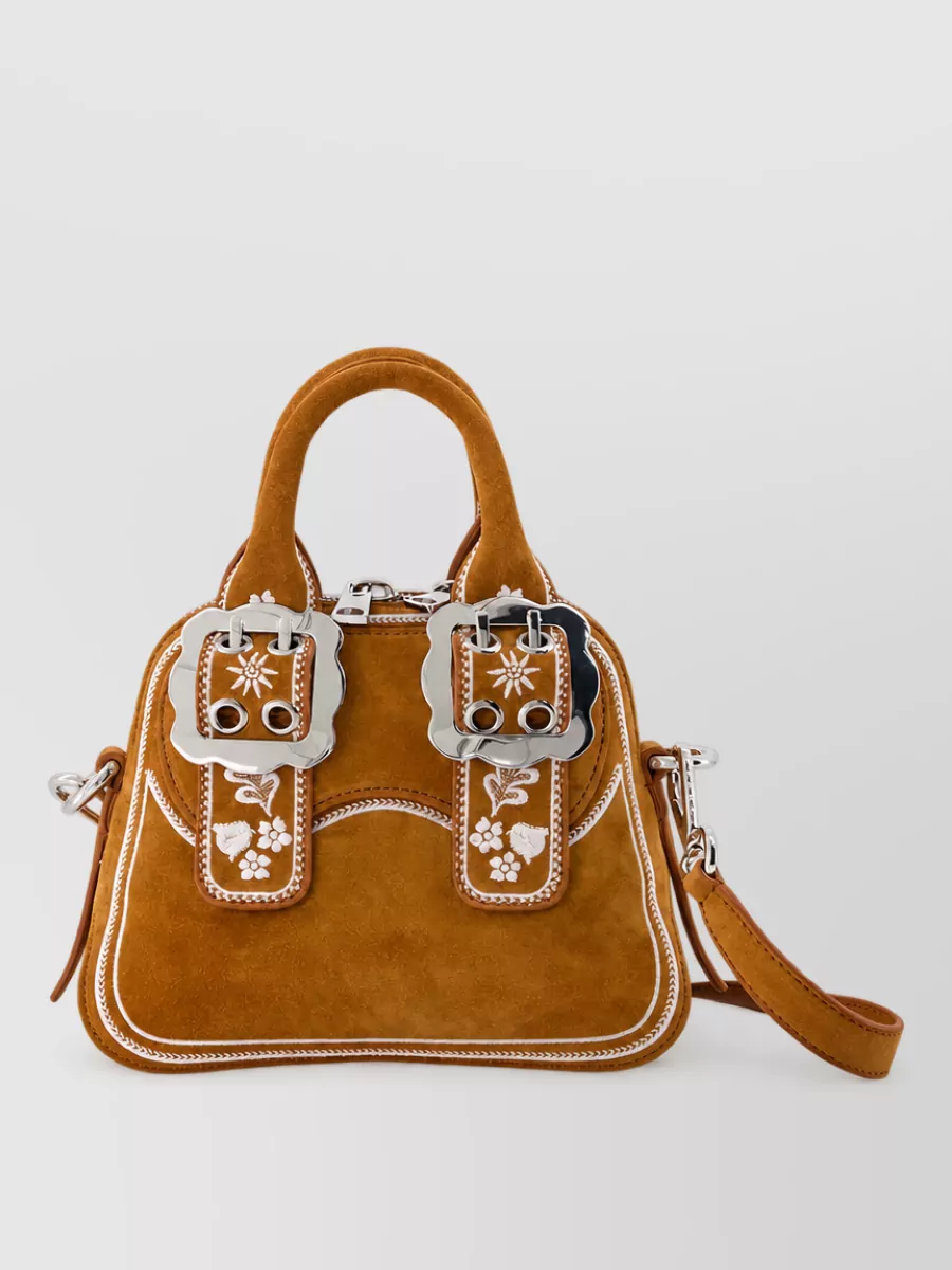 Marni mini leather top handle bag