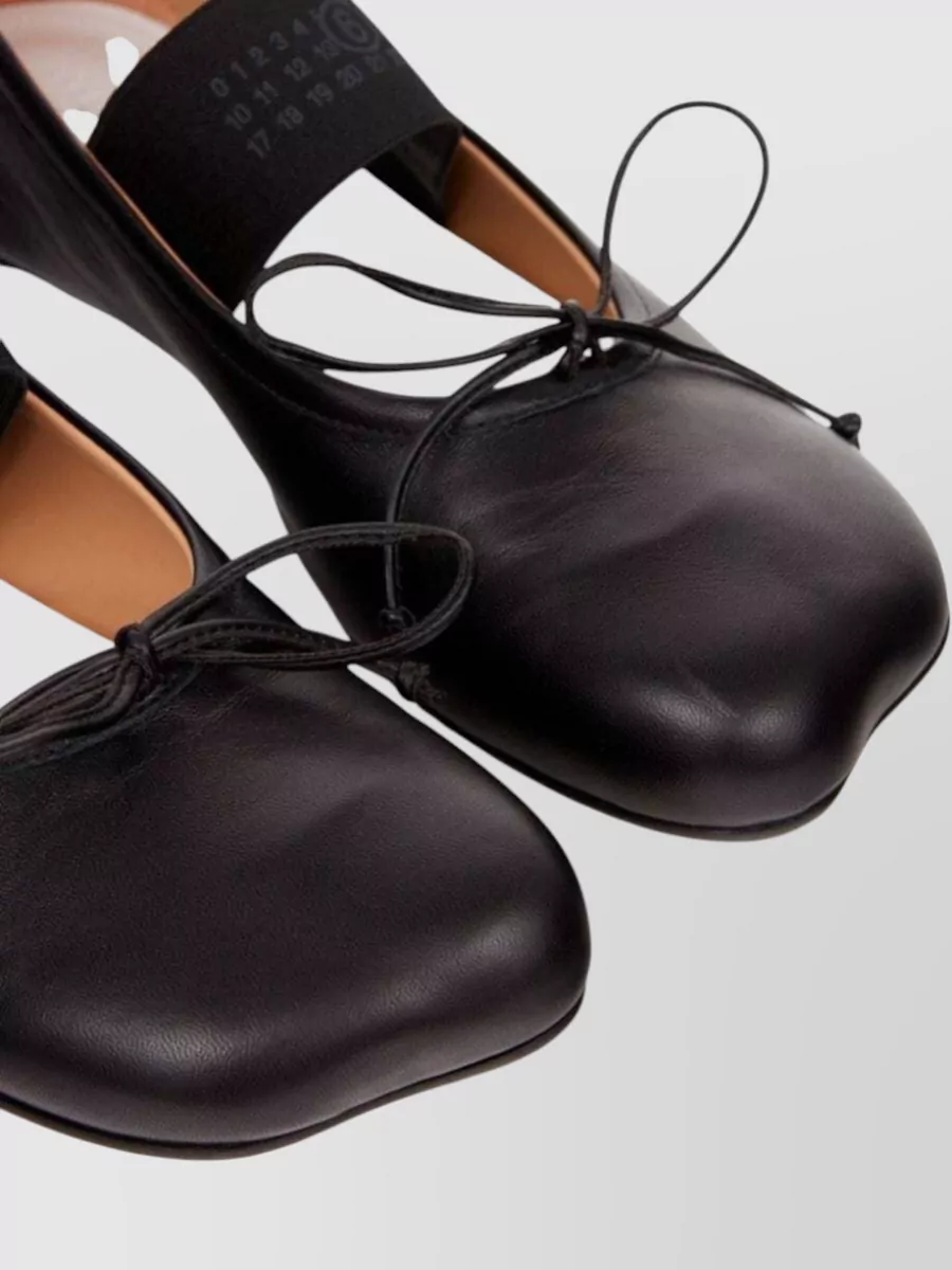 Mm6 Maison Margiela Ballet Flats Anatomic Numbers Motif Logo