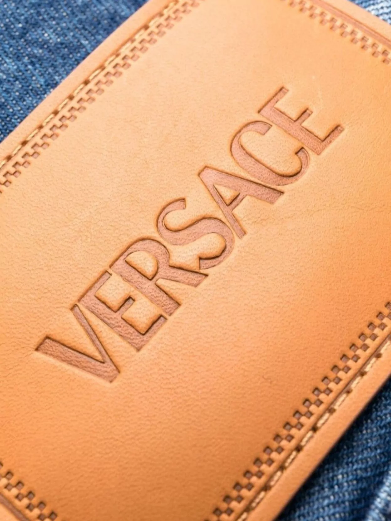 Versace Stitched Fade Denim Trousers