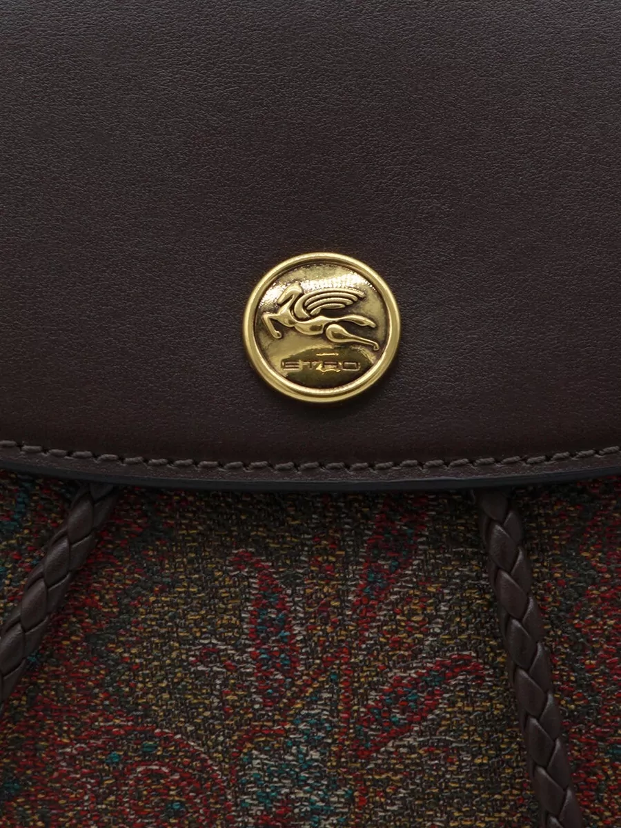 Etro Stylish Backpack With Adjustable Straps And Handle