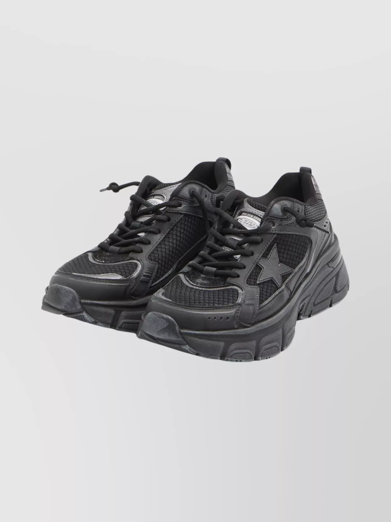 Golden Goose Leather Sneakers With Star Detail And Logo