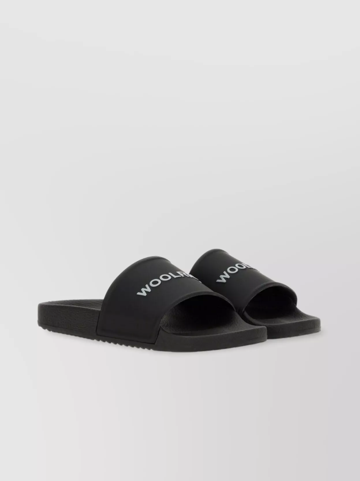 Woolrich Slide Sandal With Flat Sole And Open Toe Logo