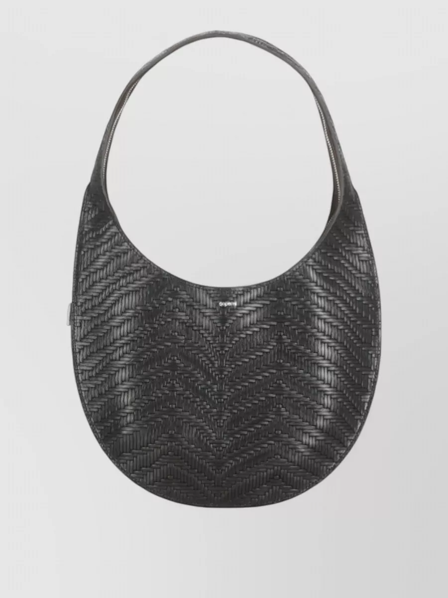 Coperni Chevron Leather Shoulder Bag Top Handle Strap