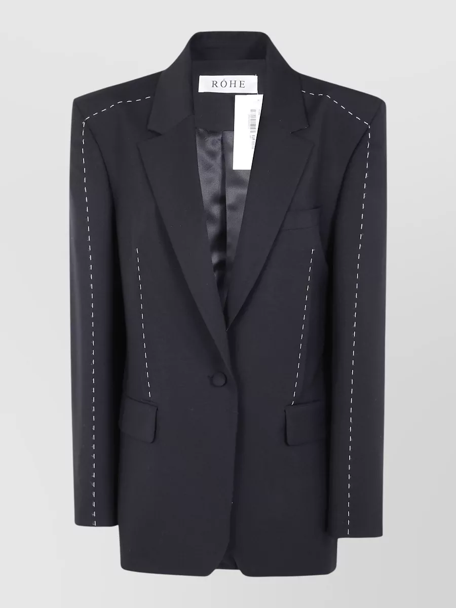 Róhe contrast detail blazer