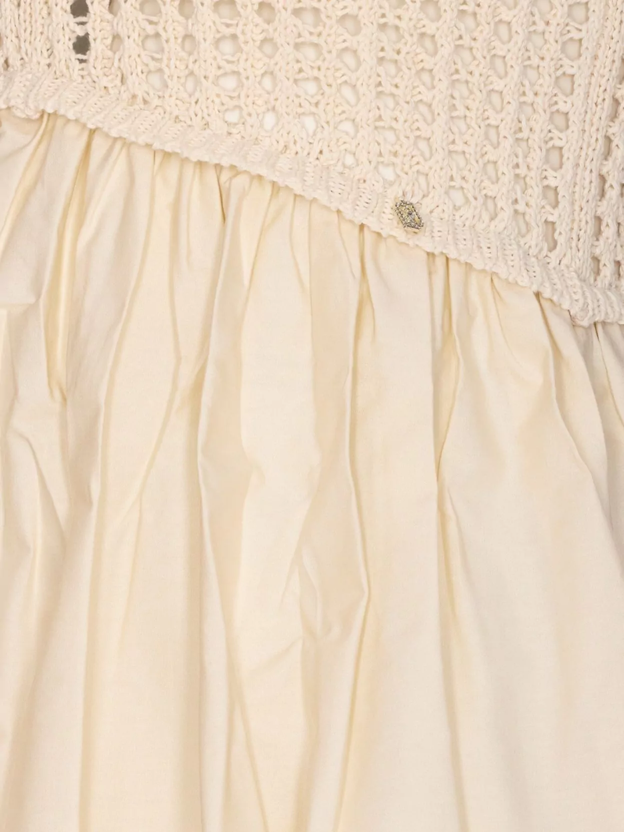 Liu Jo Crochet Top Flared Skirt Mini Dress