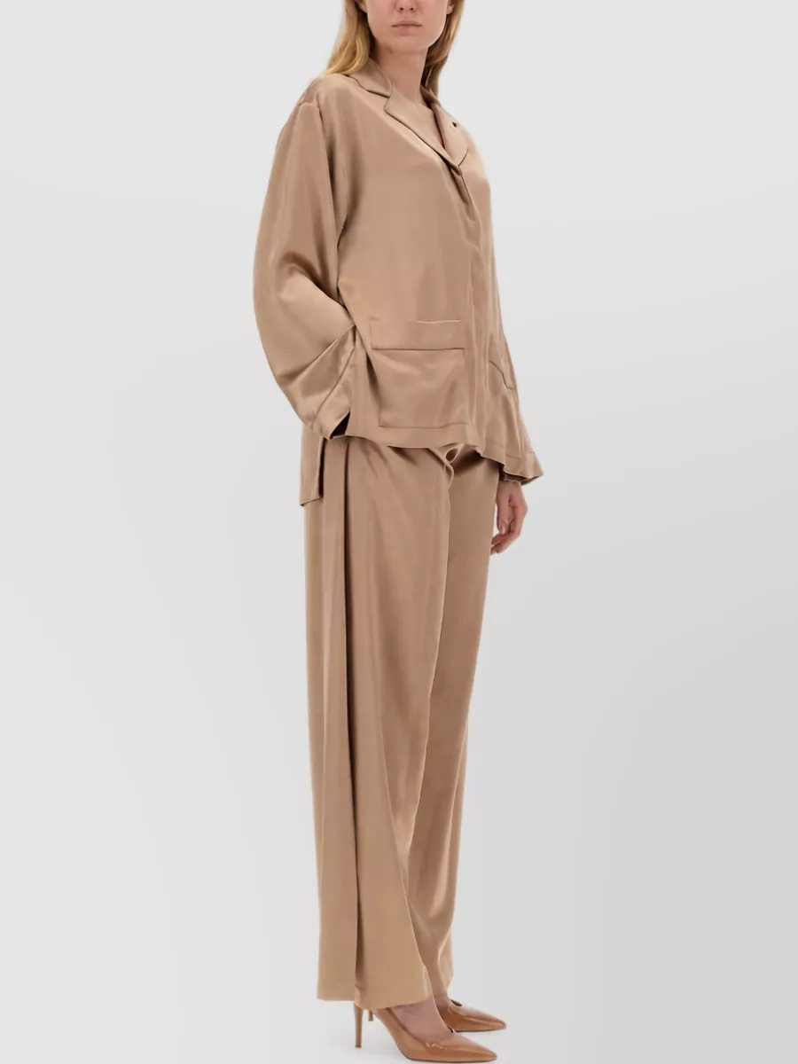 Max Mara Silk Wide-Leg Trousers
