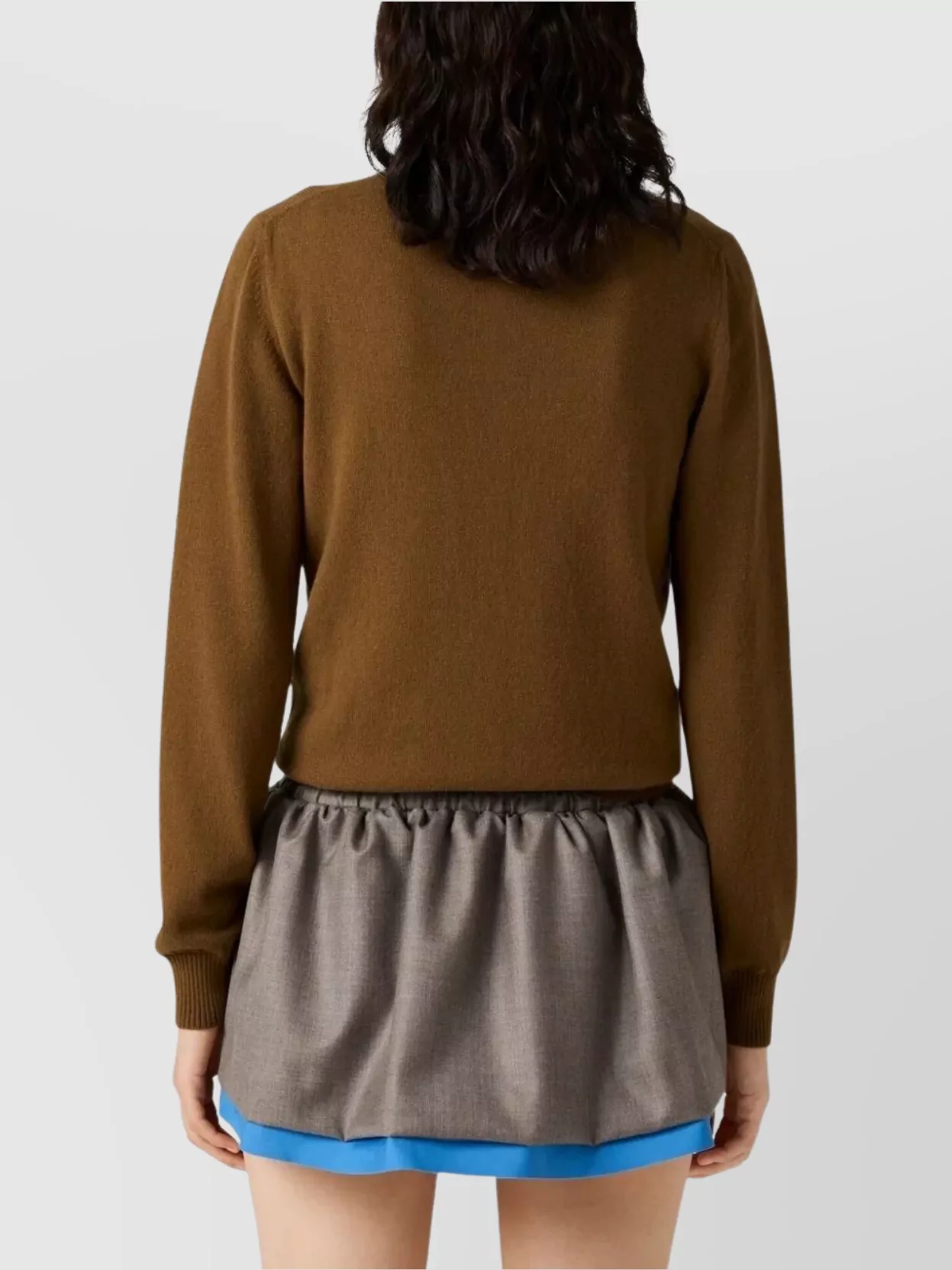 Miu Miu Cashmere Knitwear Shirt Collar Design