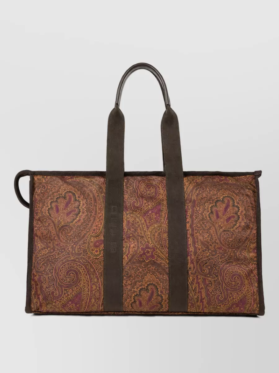 Etro paisley-print travel tote bag xl