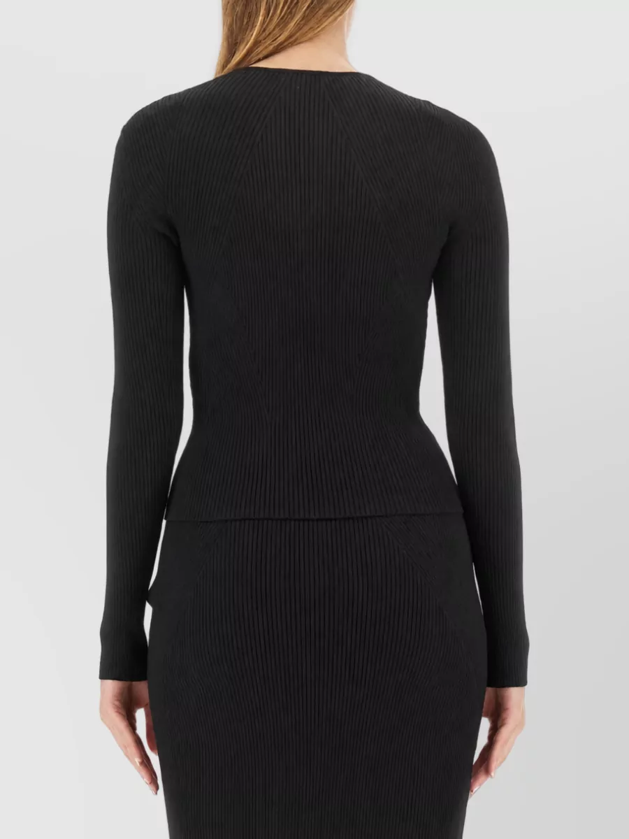 Alexander Mcqueen Cutout Knitted Top