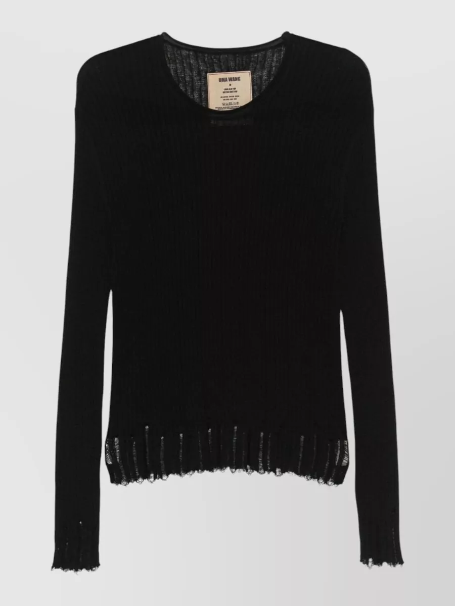 Uma Wang Alpaca wool roll neck sweater