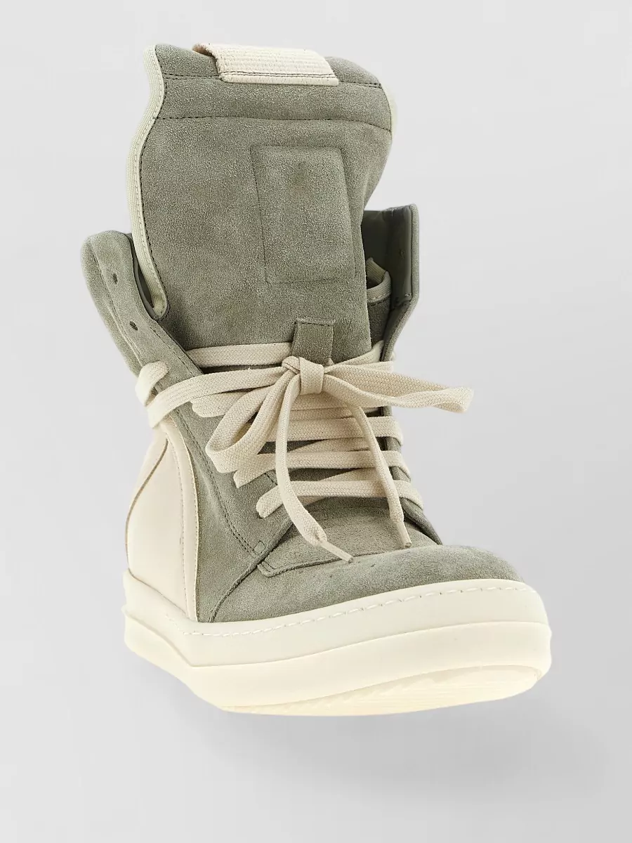Rick Owens leather high-top sneakers