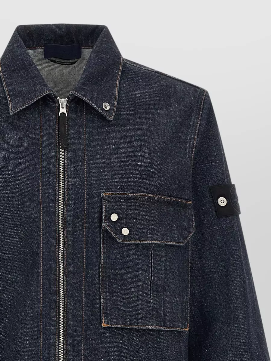 Stone Island Denim Shirt Jacket