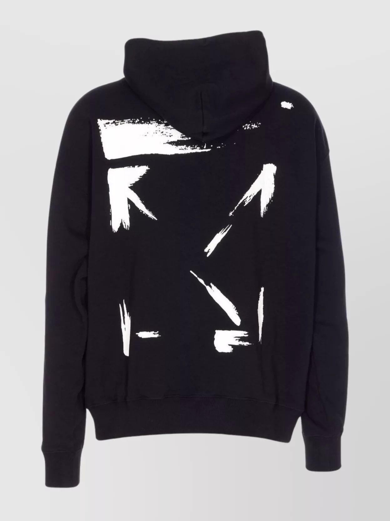 Off-white Hooded Sweater Kangaroo Pocket In Gray