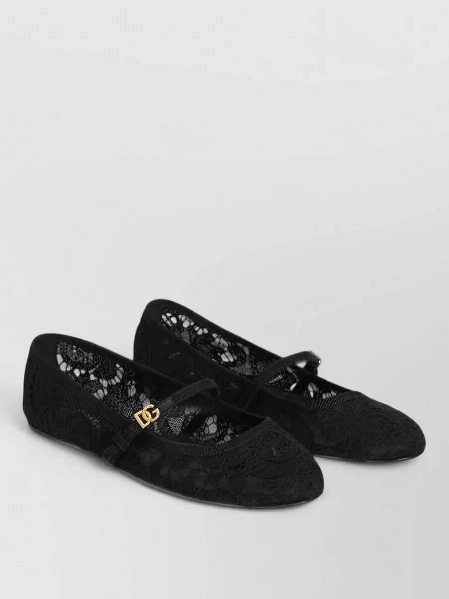 Dolce&Gabbana lace ballerina shoes