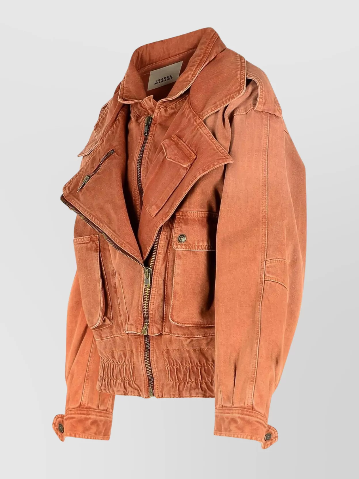 Shop Isabel Marant 'aneli' Cotton Jacket Featuring Pockets