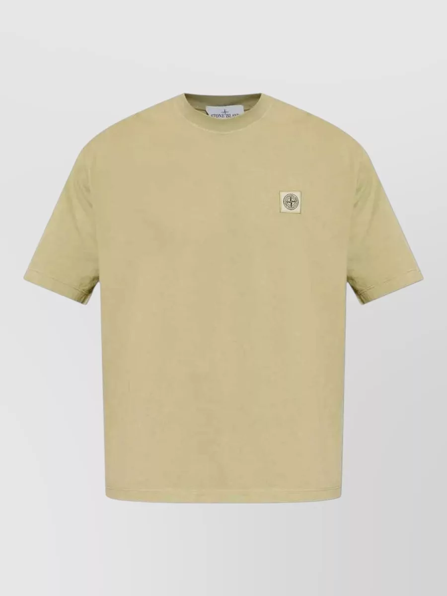 Stone Island cotton logo-patch short-sleeve t-shirt
