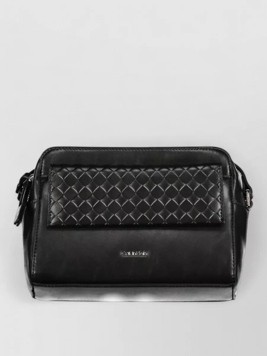 Calvin Klein woven crossbody bag