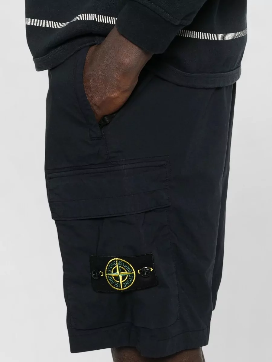 Stone Island Regular-Fit Cotton Cargo Bermuda Shorts