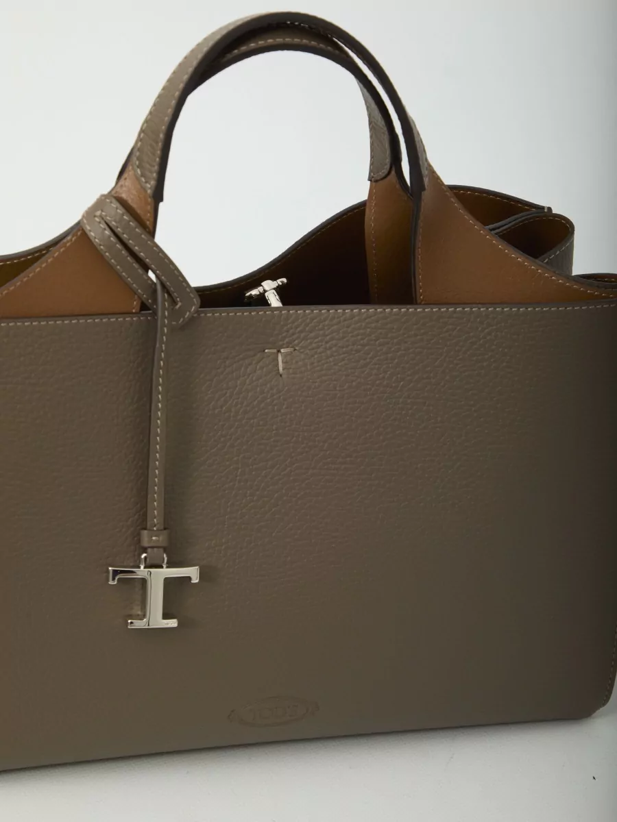 Tod's T Timeless Small Leather Shoulder Bag