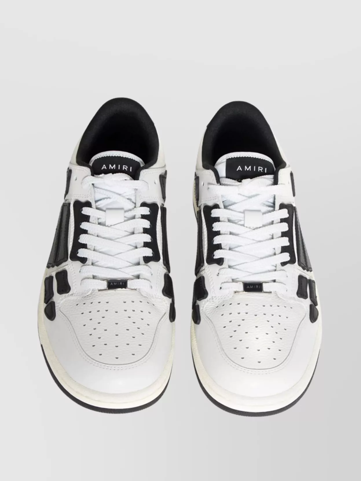 Amiri Leather Low-Top Sneakers Contrast Panels