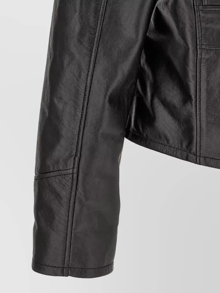 Amiri Leather Zip Jacket
